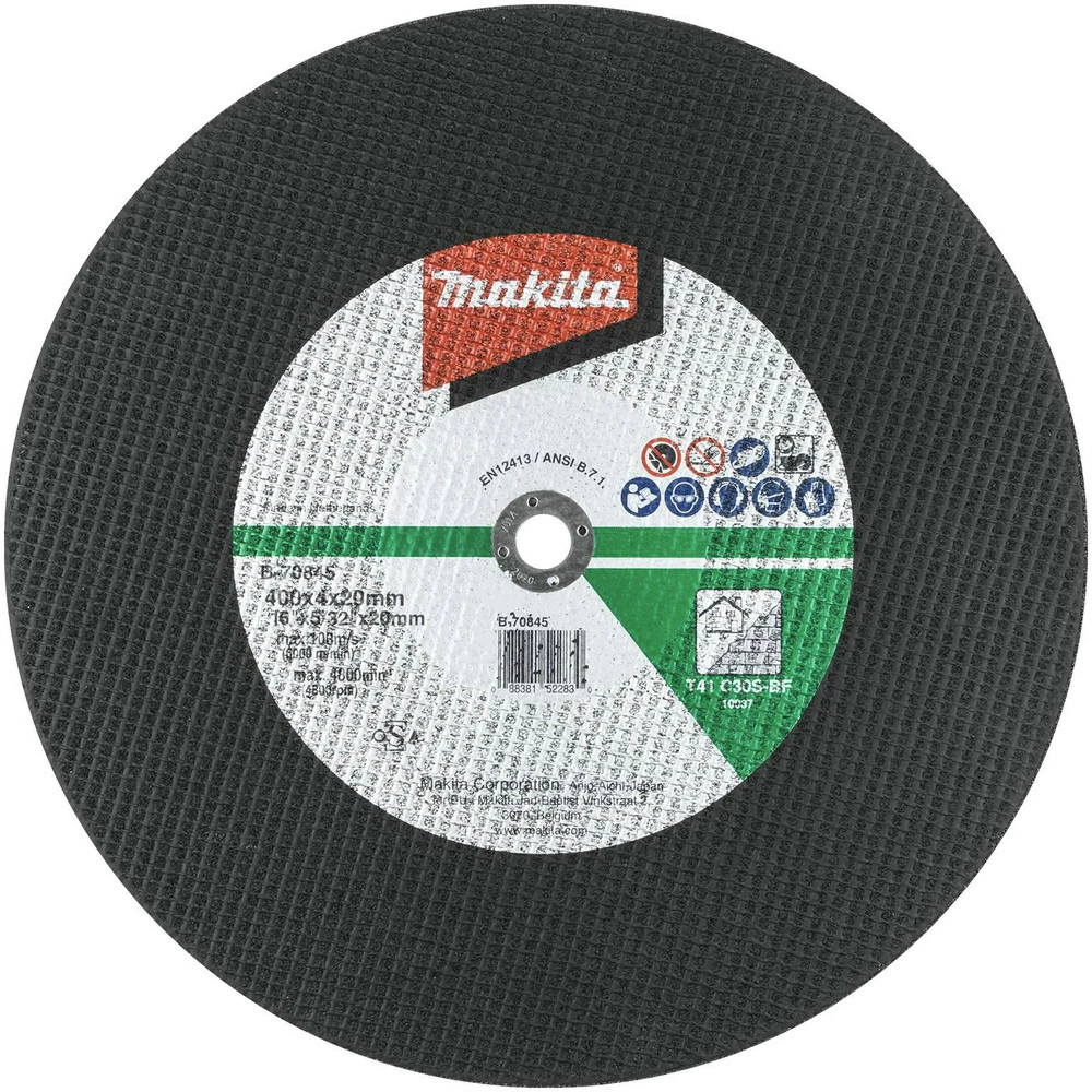 Makita 966-161-022 16 In. X 20 Mm X 5/32 In. Masonry Abrasive Cut-Off Wheel 3 Makita 966-161-022 16 In. X 20 Mm X 5/32 In. Masonry Abrasive Cut-Off Wheel