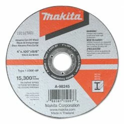 Makita A-98245 4 In. X 3/32 In. X 5/8 In. Cut-off Wheel