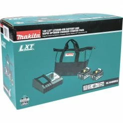 Makita BL1840BDC2 18V LXT Lithium-Ion Battery And Rapid Optimum Charger Starter Pack (4 Ah) -Cheap Makita Store mktnbl1840bdc2 g