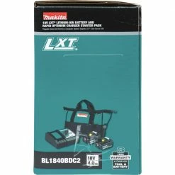 Makita BL1840BDC2 18V LXT Lithium-Ion Battery And Rapid Optimum Charger Starter Pack (4 Ah) -Cheap Makita Store mktnbl1840bdc2 i