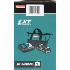 Makita BL1840BDC2 18V LXT Lithium-Ion Battery And Rapid Optimum Charger Starter Pack (4 Ah) -Cheap Makita Store mktnbl1840bdc2 j