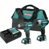 Makita CT232 CXT 12V Max Brushless Lithium-Ion Cordless Drill Driver And Impact Driver Combo Kit (1.5 Ah) -Cheap Makita Store mktnct232