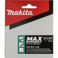 Makita E-11106 4-5/16 In. 24 Tooth Max Efficiency CERMET-Tipped Cutter Blade -Cheap Makita Store mktne 11106 b