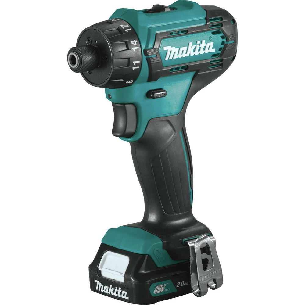 Makita FD10R1 12V Max CXT Lithium-Ion Hex Brushless 1/4 In. Cordless Drill Driver Kit (2 Ah) 4 Makita FD10R1 12V Max CXT Lithium-Ion Hex Brushless 1/4 In. Cordless Drill Driver Kit (2 Ah) - Image 2
