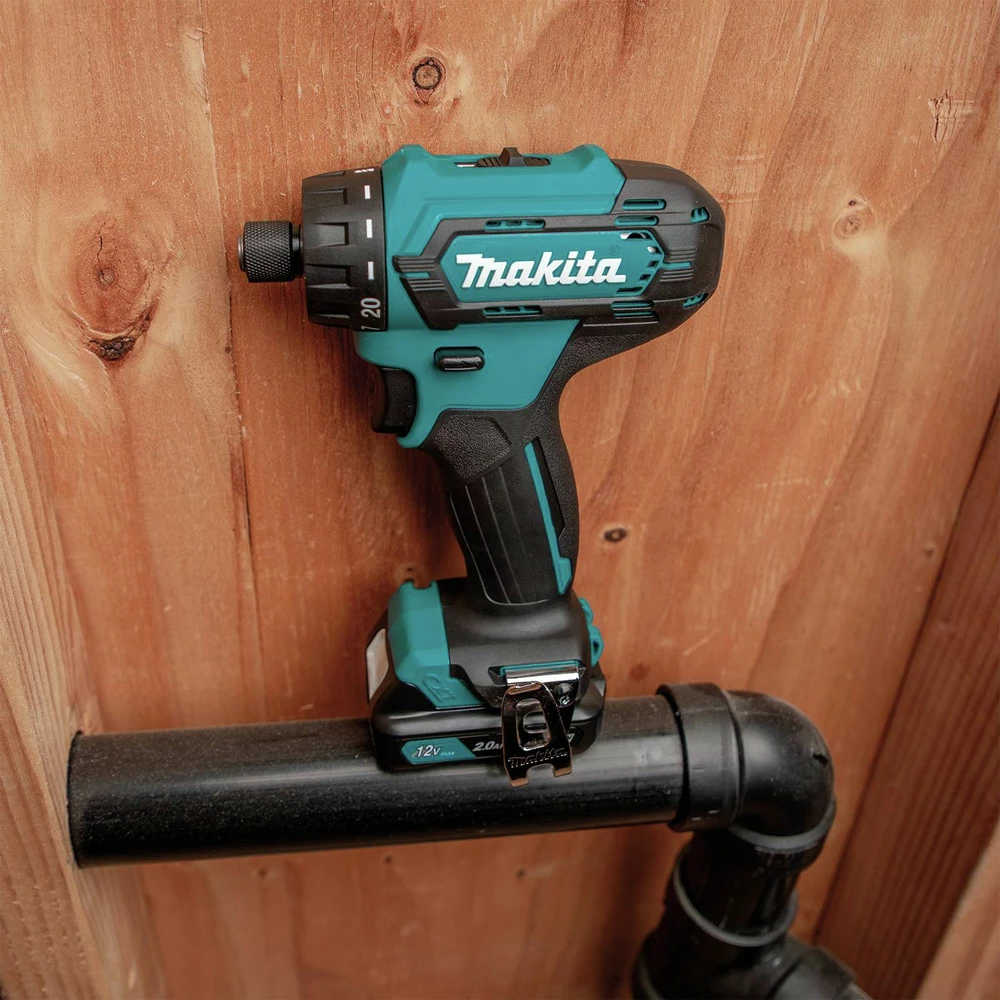 Makita FD10R1 12V Max CXT Lithium-Ion Hex Brushless 1/4 In. Cordless Drill Driver Kit (2 Ah) 10 Makita FD10R1 12V Max CXT Lithium-Ion Hex Brushless 1/4 In. Cordless Drill Driver Kit (2 Ah) - Image 8