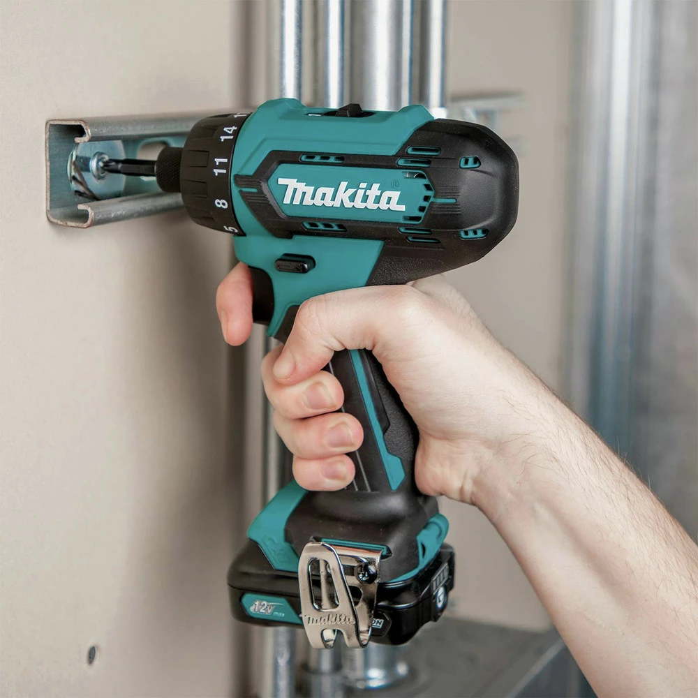 Makita FD10R1 12V Max CXT Lithium-Ion Hex Brushless 1/4 In. Cordless Drill Driver Kit (2 Ah) 14 Makita FD10R1 12V Max CXT Lithium-Ion Hex Brushless 1/4 In. Cordless Drill Driver Kit (2 Ah) - Image 12