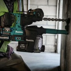 Makita GRH01M1W 40V Max XGT Brushless Lithium-Ion 1-1/8 In. Cordless AFT/AWS Capable AVT Rotary Hammer Kit With SDS-PLUS Dust Extractor (4 Ah) -Cheap Makita Store mktngrh01m1w i