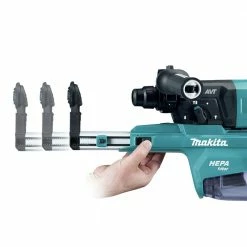 Makita GRH07M1W 40V Max XGT Brushless Lithium-Ion 1-1/8 In. Cordless AFT/AWS Capable Accepts SDS-PLUS Bits AVT D-Handle Rotary Hammer Kit With Dust Extractor (4 Ah) -Cheap Makita Store mktngrh07m1w c