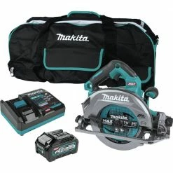 Makita GSH02M1 40V Max XGT AWS Capable Brushless Lithium-Ion 7-1/4 In. Cordless Circular Saw Kit With Guide Rail Compatible Base (4 Ah)