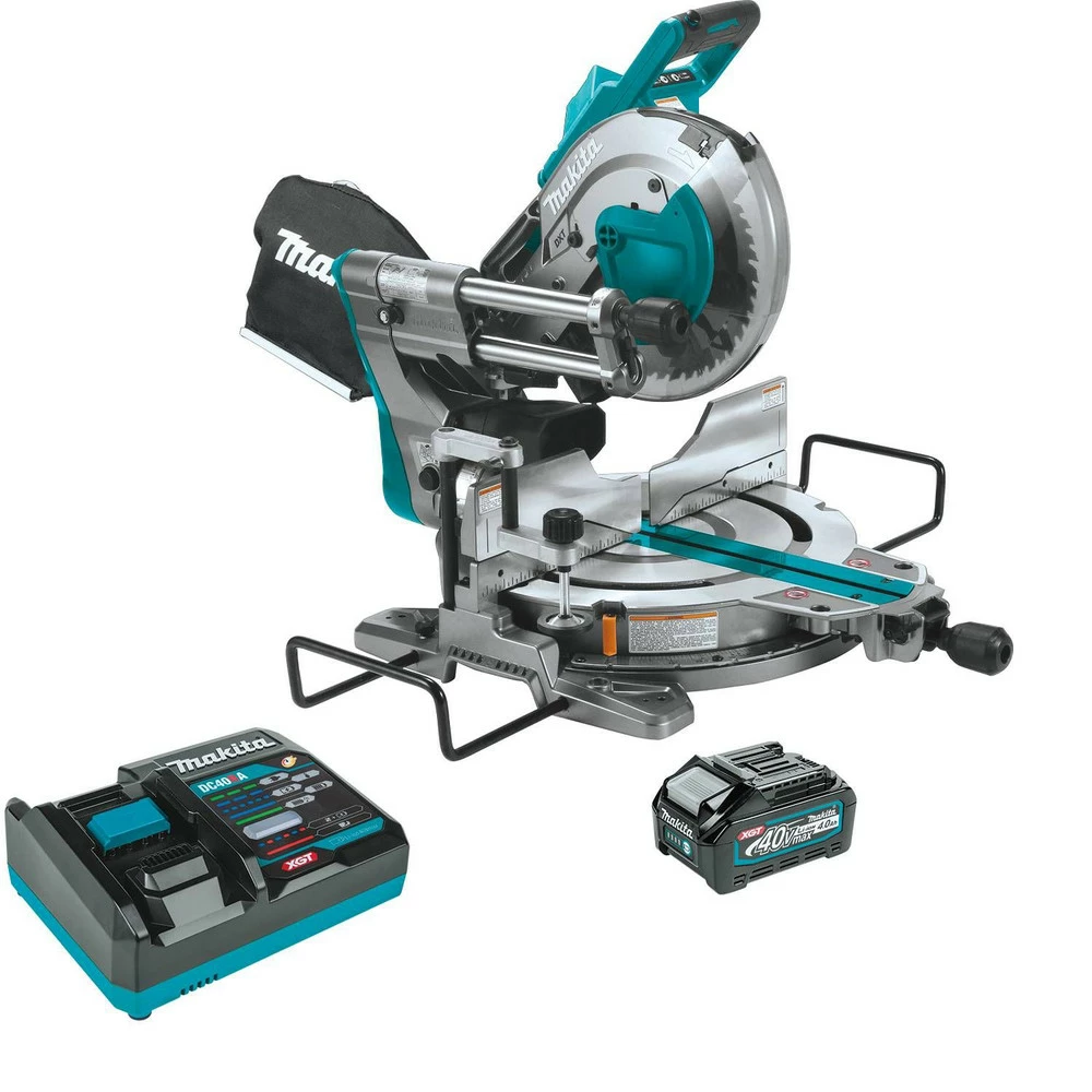 Makita GSL03M1 40V Max XGT Brushless Lithium-Ion 10 In. Cordless AWS Capable Dual-Bevel Sliding Compound Miter Saw Kit (4 Ah) 3 Makita GSL03M1 40V Max XGT Brushless Lithium-Ion 10 In. Cordless AWS Capable Dual-Bevel Sliding Compound Miter Saw Kit (4 Ah)