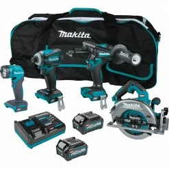 Makita GT400M1D1 40V Max XGT Brushless Lithium-Ion 7-1/4 In. Cordless Circular Saw 4-Tool Combo Kit (2.5 Ah/4 Ah)