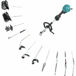 Makita GUX01JM1X1 40V Max XGT Brushless Lithium-Ion Cordless Couple Shaft Power Head With 17 In. String Trimmer Attachment Kit (4 Ah) -Cheap Makita Store mktngux01jm1x1 b