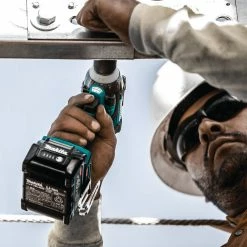 Makita GWT04D 40V Max XGT Brushless Lithium-Ion 1/2 In. Cordless 4-Speed Impact Wrench With Friction Ring Anvil Kit (2.5 Ah) -Cheap Makita Store mktngwt04d h