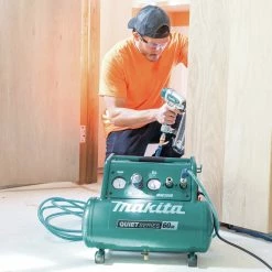 Makita MAC320Q Quiet Series 1-1/2 HP 3 Gallon Oil-Free Hand Carry Air Compressor -Cheap Makita Store mktnmac320q o