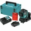 Makita SK700DNAJ 12V Max CXT Lithium-Ion Self-Leveling 360 Degrees Cordless 3-Plane Red Laser Kit (2 Ah) -Cheap Makita Store mktnsk700dnaj