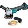 Makita XAG11Z 18V LXT Lithium-Ion Brushless Cordless 4-1/2 / 5 In. Paddle Switch Cut-Off/Angle Grinder With Electric Brake (Tool Only) -Cheap Makita Store mktnxag11z