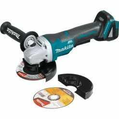 Makita XAG11Z 18V LXT Lithium-Ion Brushless Cordless 4-1/2 / 5 In. Paddle Switch Cut-Off/Angle Grinder With Electric Brake (Tool Only)