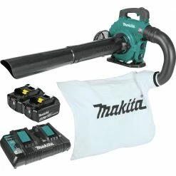 Makita XBU04PTV 18V X2 (36V) LXT Brushless Lithium-Ion Cordless Blower Kit With Vaccum Attachment (5 Ah)