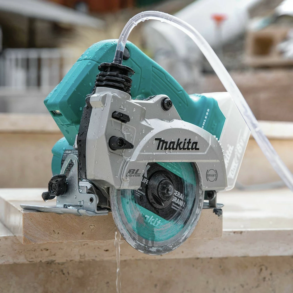 Makita XCC01Z 18V LXT AWS Capable Brushless Lithium-Ion 5 In. Cordless Wet/Dry Masonry Saw (Tool Only) 13 Makita XCC01Z 18V LXT AWS Capable Brushless Lithium-Ion 5 In. Cordless Wet/Dry Masonry Saw (Tool Only) - Image 11