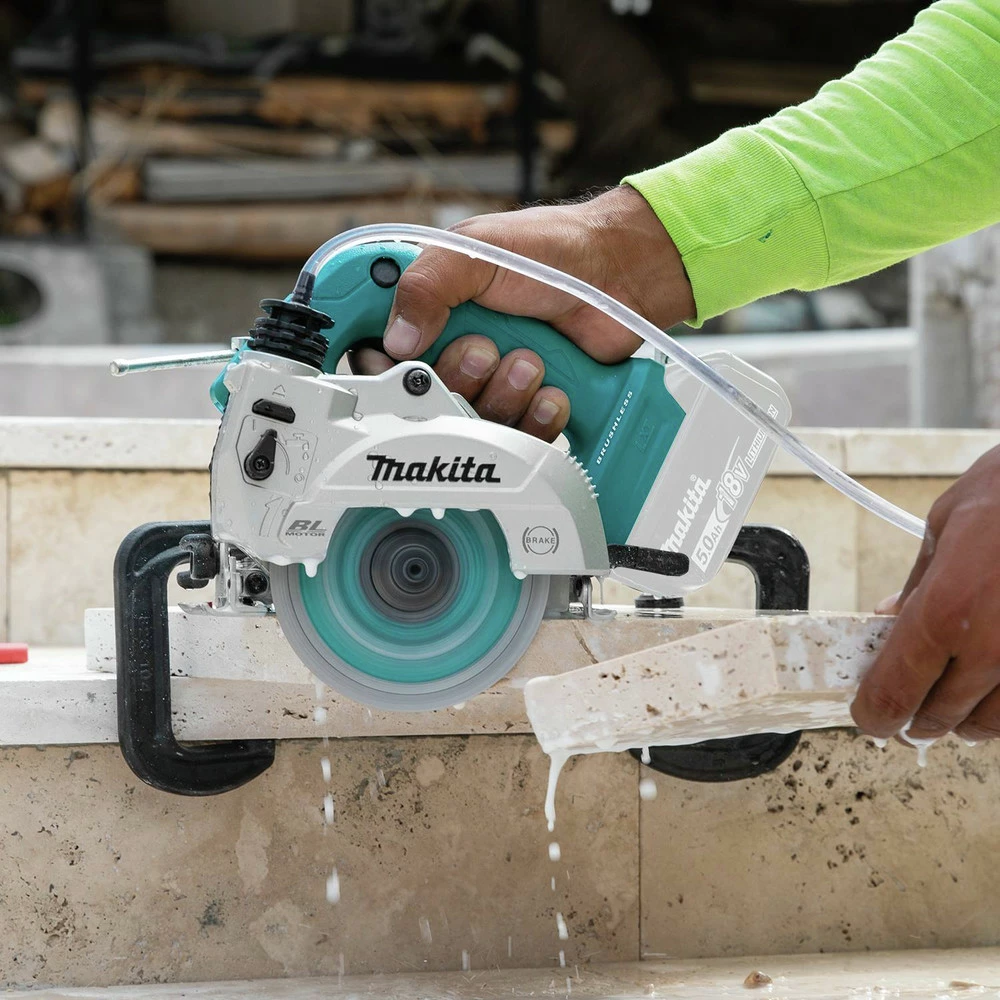 Makita XCC01Z 18V LXT AWS Capable Brushless Lithium-Ion 5 In. Cordless Wet/Dry Masonry Saw (Tool Only) 15 Makita XCC01Z 18V LXT AWS Capable Brushless Lithium-Ion 5 In. Cordless Wet/Dry Masonry Saw (Tool Only) - Image 13