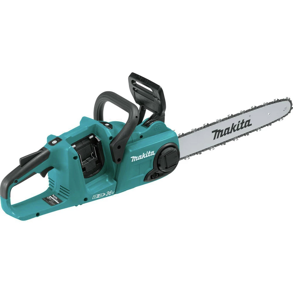 Makita XCU04CM 18V X2 (36V) LXT Brushless Lithium-Ion 16 In. Cordless Chainsaw Kit With 2 Batteries (4 Ah) 4 Makita XCU04CM 18V X2 (36V) LXT Brushless Lithium-Ion 16 In. Cordless Chainsaw Kit With 2 Batteries (4 Ah) - Image 2