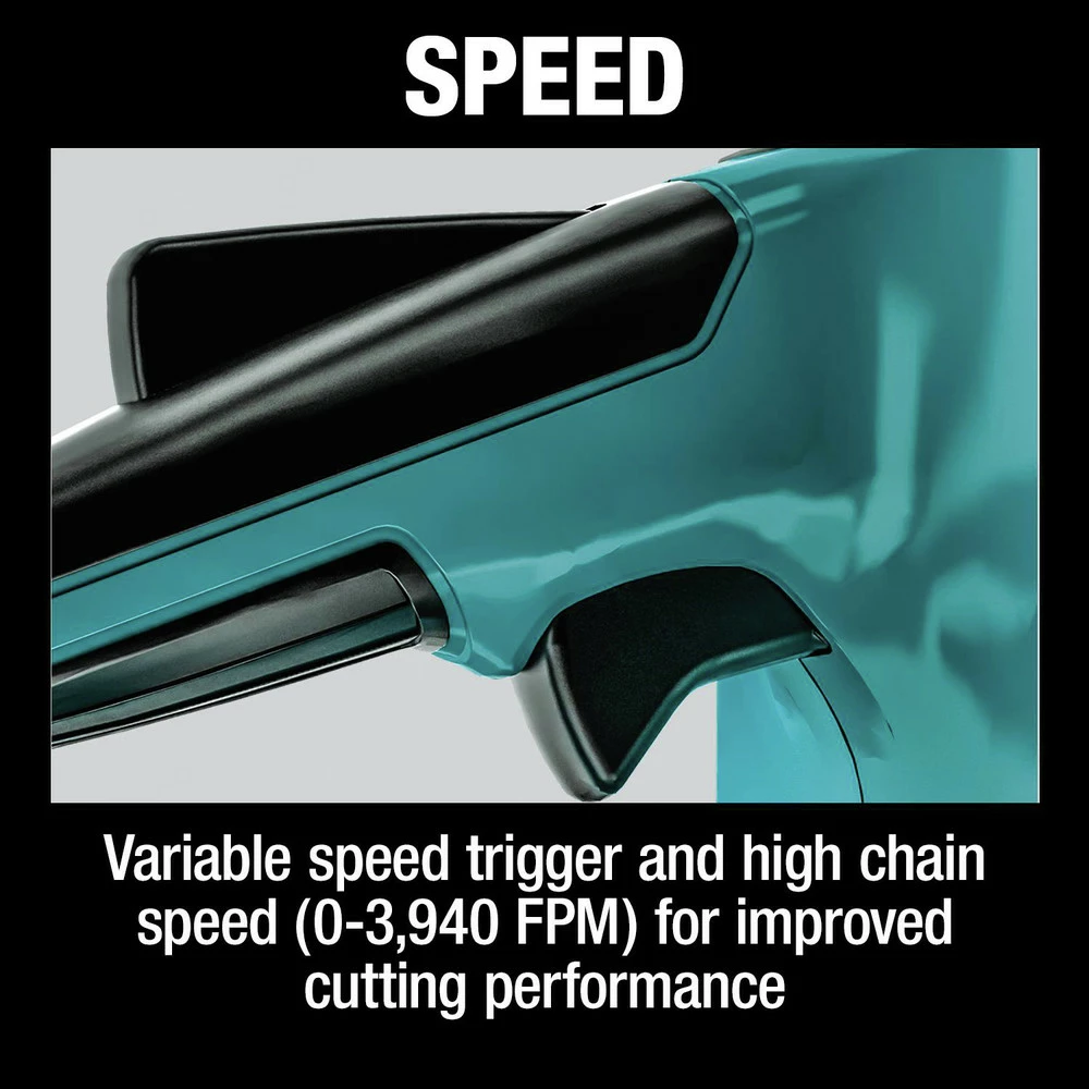 Makita XCU04CM 18V X2 (36V) LXT Brushless Lithium-Ion 16 In. Cordless Chainsaw Kit With 2 Batteries (4 Ah) 13 Makita XCU04CM 18V X2 (36V) LXT Brushless Lithium-Ion 16 In. Cordless Chainsaw Kit With 2 Batteries (4 Ah) - Image 11