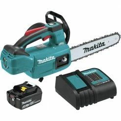 Makita XCU06SM1 18V LXT Brushless Lithium-Ion 10 In. Cordless Top Handle Chain Saw Kit (4 Ah)