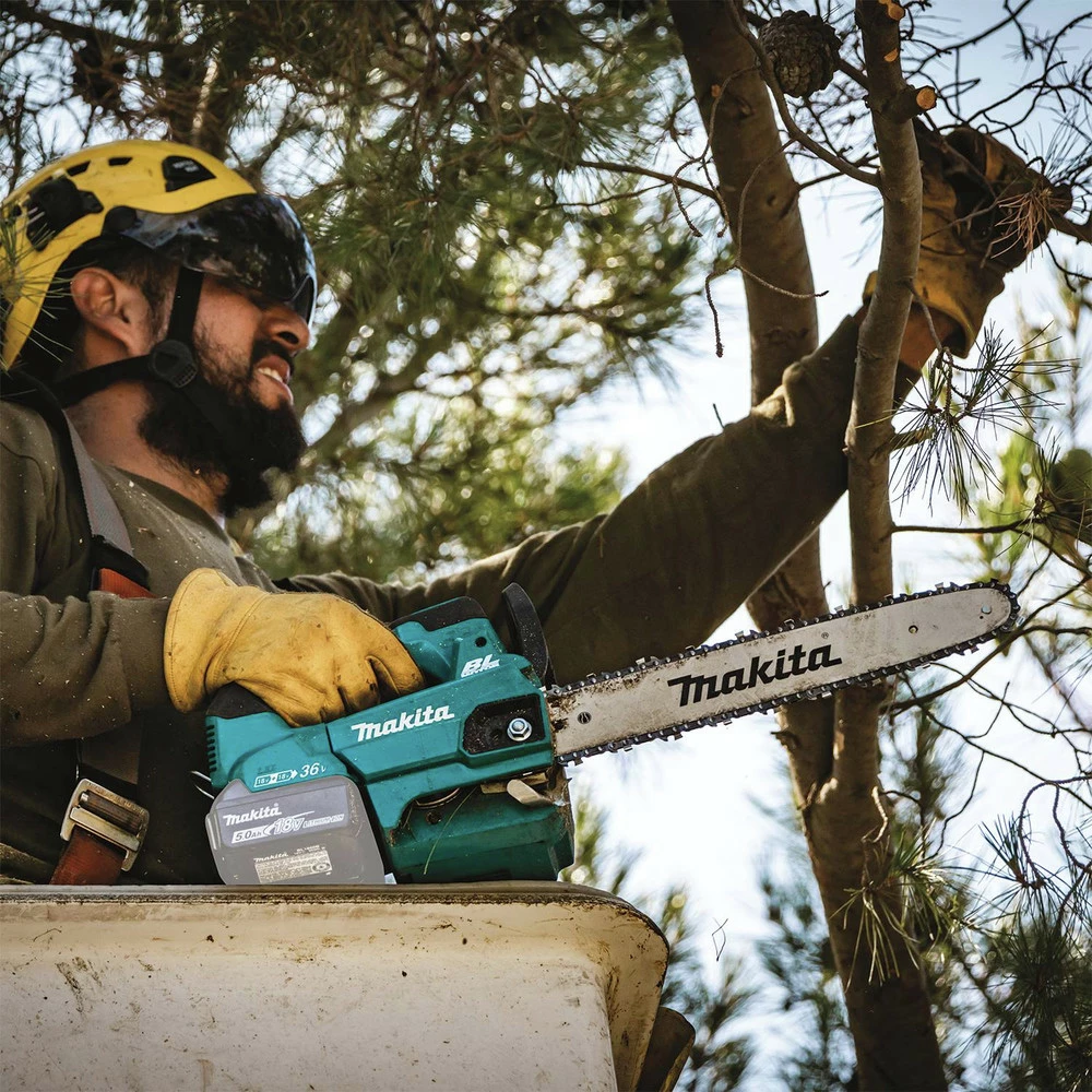 Makita XCU08Z 18V X2 (36V) LXT Lithium-Ion Brushless Cordless 14 In. Top Handle Chainsaw (Tool Only) 16 Makita XCU08Z 18V X2 (36V) LXT Lithium-Ion Brushless Cordless 14 In. Top Handle Chainsaw (Tool Only) - Image 14