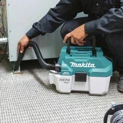 Makita XCV11Z 18V LXT Lithium-Ion Brushless 2 Gallon HEPA Filter Portable Wet/Dry Dust Extractor/Vacuum (Tool Only) -Cheap Makita Store mktnxcv11z f
