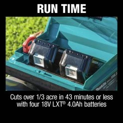Makita XML03CM1 18V X2 (36V) LXT Brushless Lithium-Ion 18 In. Cordless Lawn Mower Kit With 4 Batteries (4 Ah) -Cheap Makita Store mktnxml03cm1 h