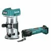 Makita XMT03Z-XTR01Z 18V LXT Lithium-Ion Cordless Oscillating Multi-Tool And Compact Brushless Cordless Router Bundle -Cheap Makita Store mktnxmt03z xtr01z bndl