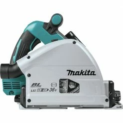 Makita XPS01PMJ-194368-5 18V X2 (36V) LXT Brushless Lithium-Ion 6-1/2 In. Cordless Plunge Circular Saw Kit With 2 Batteries (4 Ah) And 55 In. Guide Rail -Cheap Makita Store mktnxps01pmj 194368 5 bndl k