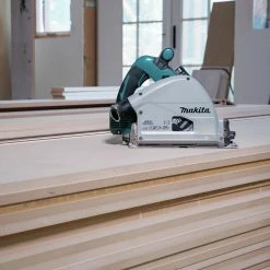 Makita XPS01PMJ-194368-5 18V X2 (36V) LXT Brushless Lithium-Ion 6-1/2 In. Cordless Plunge Circular Saw Kit With 2 Batteries (4 Ah) And 55 In. Guide Rail -Cheap Makita Store mktnxps01pmj 194368 5 bndl q