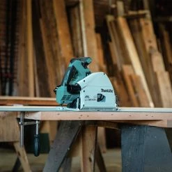 Makita XPS01PMJ-194368-5 18V X2 (36V) LXT Brushless Lithium-Ion 6-1/2 In. Cordless Plunge Circular Saw Kit With 2 Batteries (4 Ah) And 55 In. Guide Rail -Cheap Makita Store mktnxps01pmj 194368 5 bndl r