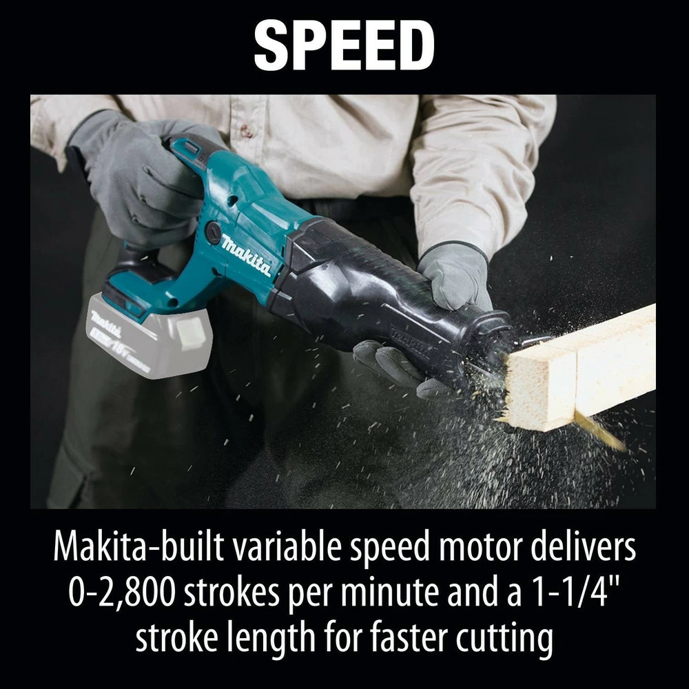 Makita XRJ04Z LXT 18V Cordless Lithium-Ion Reciprocating Saw (Tool Only) 14 Makita XRJ04Z LXT 18V Cordless Lithium-Ion Reciprocating Saw (Tool Only) - Image 12