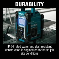 Makita XRM10 18V LXT/12V Max CXT Lithium-Ion Cordless Bluetooth Job Site Charger/Radio (Tool Only) -Cheap Makita Store mktnxrm10 f