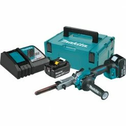 Makita XSB01TJ 18V LXT Brushless Lithium-Ion 3/8 In. X 21 In. Cordless Detail Belt Sander Kit (5 Ah)