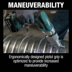 Makita XSJ04T 18V LXT Brushless Lithium-Ion 18 Gauge Cordless Offset Shear Kit With 2 Batteries (5 Ah) -Cheap Makita Store mktnxsj04t c