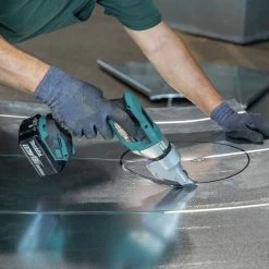 Makita XSJ04T 18V LXT Brushless Lithium-Ion 18 Gauge Cordless Offset Shear Kit With 2 Batteries (5 Ah) -Cheap Makita Store mktnxsj04t f