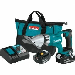 Makita XSJ05T 18V LXT Brushless Lithium-Ion 1/2 In. Cordless Fiber Cement Shear Kit With 2 Batteries (5 Ah)