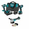 Makita XT269M+XAG04Z 18V LXT Brushless Lithium-Ion 2-Tool Cordless Combo Kit (4 Ah) With LXT Angle Grinder -Cheap Makita Store mktnxt269mxag04z bndl