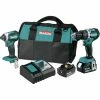 Makita XT269T 18V LXT Brushless Lithium-Ion 2-Tool Cordless Combo Kit (5 Ah)