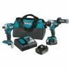 Makita XT288T 18V LXT Brushless Lithium-Ion 1/2 In. Cordless Hammer Drill Driver/ 4-Speed Impact Driver Combo Kit (5 Ah) -Cheap Makita Store mktnxt288t