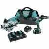 Makita XT289PT 18V LXT Brushless Lithium-Ion Cordless 1/2 In. Hammer Drill Driver And 7-1/4 In. Rear Handle Circular Saw Combo Kit With 2 Batteries (5 Ah) 1 Makita XT289PT 18V LXT Brushless Lithium-Ion Cordless 1/2 In. Hammer Drill Driver And 7-1/4 In. Rear Handle Circular Saw Combo Kit With 2 Batteries (5 Ah) -Cheap Makita Store mktnxt289pt