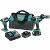 Makita XT291T 18V LXT Brushless Lithium-Ion 1/2 In. Cordless Hammer Drill Driver And Impact Driver Combo Kit With 2 Batteries (5 Ah) -Cheap Makita Store mktnxt291t