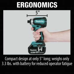 Makita XT291T 18V LXT Brushless Lithium-Ion 1/2 In. Cordless Hammer Drill Driver And Impact Driver Combo Kit With 2 Batteries (5 Ah) 24 Makita XT291T 18V LXT Brushless Lithium-Ion 1/2 In. Cordless Hammer Drill Driver And Impact Driver Combo Kit With 2 Batteries (5 Ah) -Cheap Makita Store mktnxt291t f