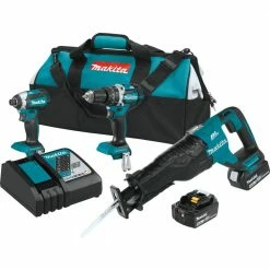 Makita XT328M 18V LXT Brushless Lithium-Ion 3-Tool Cordless Combo Kit (4 Ah)