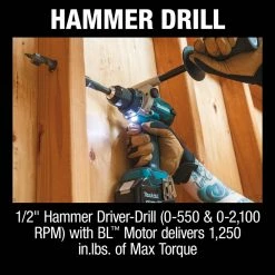 Makita XT453T 18V LXT Brushless Lithium-Ion Cordless 4-Pc. Combo Kit With 2 Batteries (5 Ah) -Cheap Makita Store mktnxt453t j