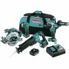 Makita XT454T 18V LXT Brushless Lithium-Ion Cordless 4-Tool Combo Kit With 2 Batteries (5 Ah) -Cheap Makita Store mktnxt454t