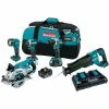 Makita XT507PT 18V LXT/ 36V (18V X2) LXT Brushless Lithium-Ion Cordless 5-Tool Combo Kit With 2 Batteries (5 Ah) -Cheap Makita Store mktnxt507pt